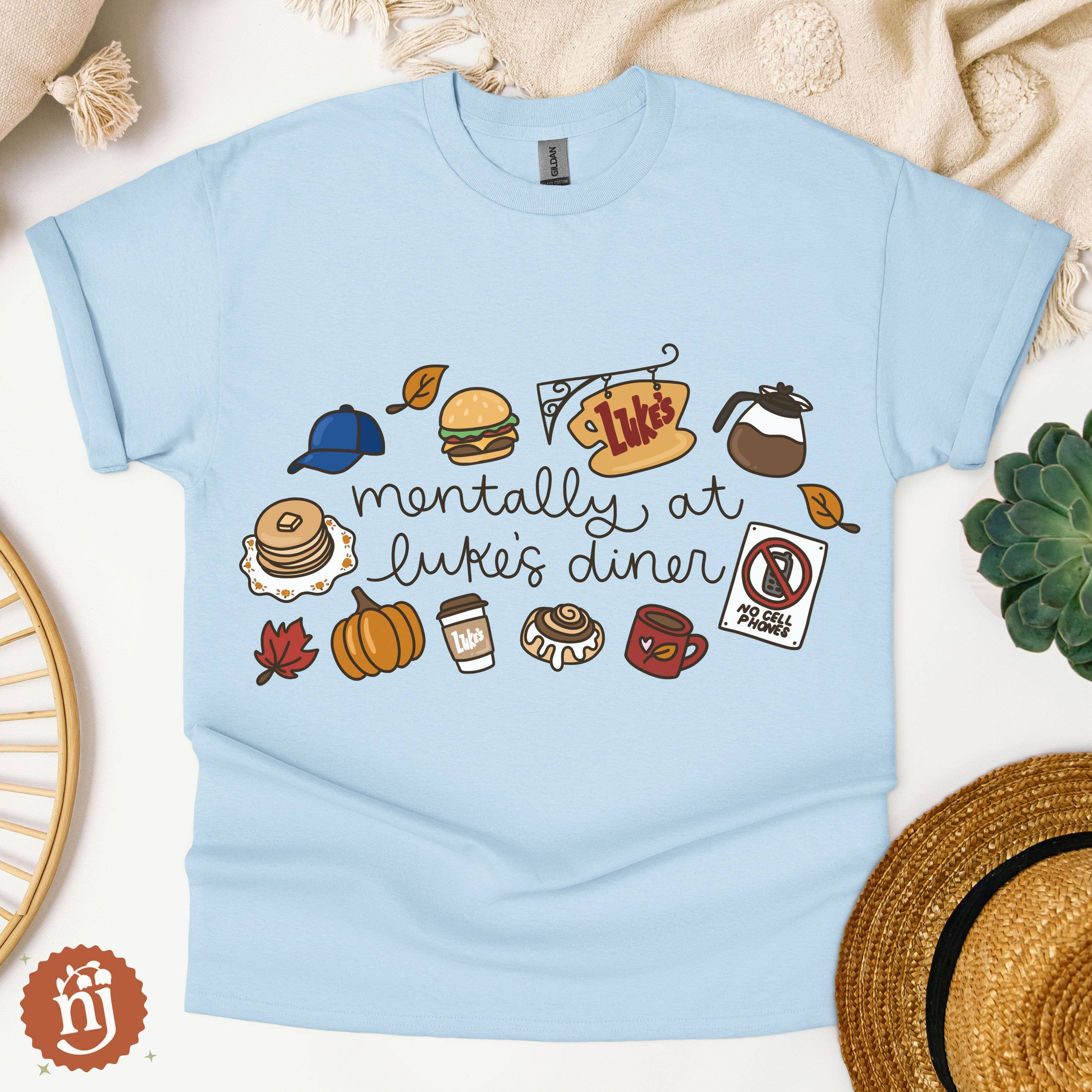 Nearly June Design Co - Wholesale T-Shirt (Graphic) - Unisex - Gilmore Girls Mentally at Luke's Diner T-Shirt6