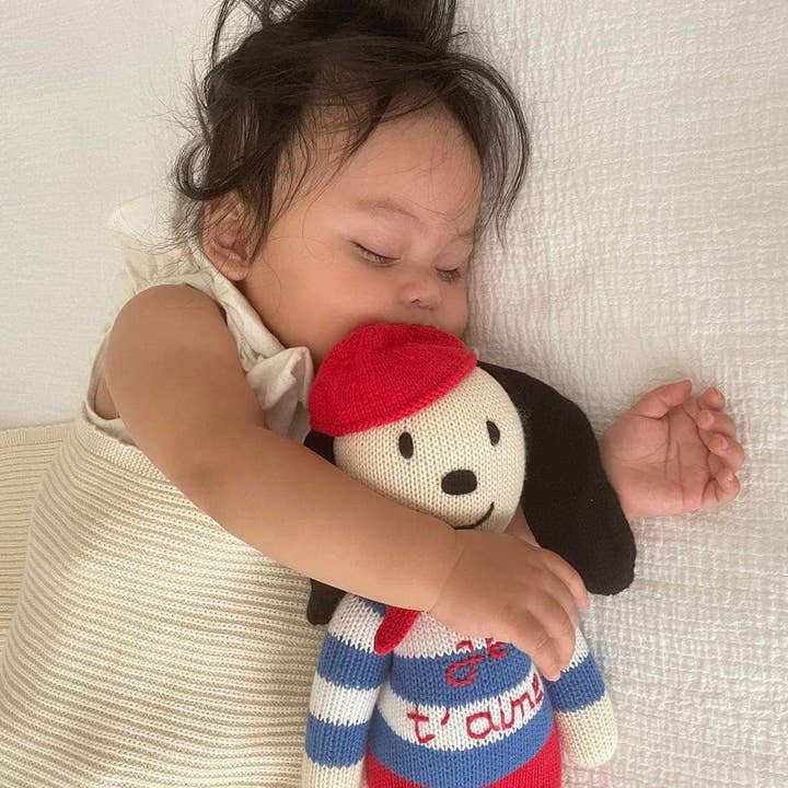 Estella - Wholesale Doll - Kids - Organic Knit Doll, Pierre Dog (Handmade)1