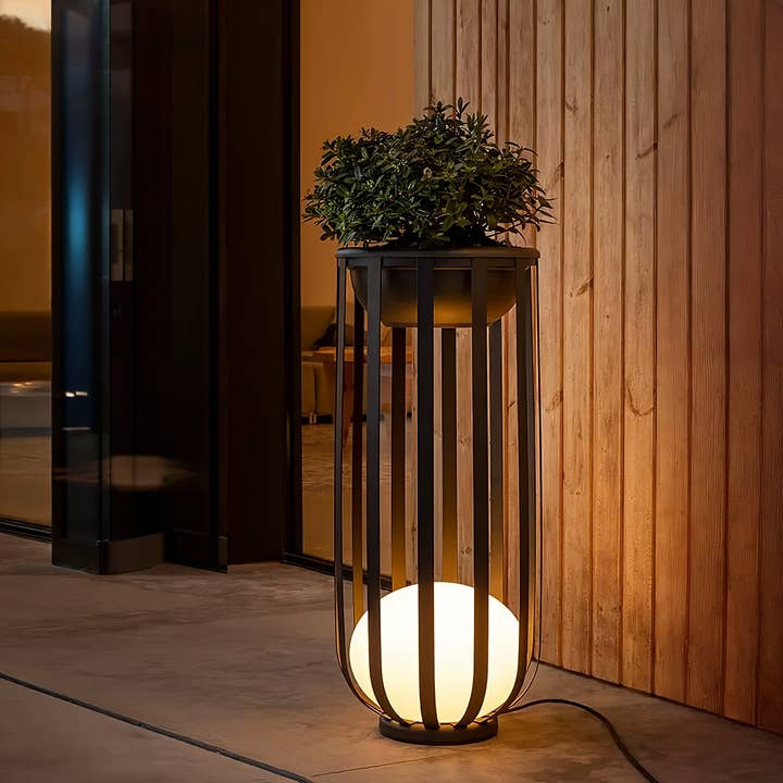 EP Design Lab - Wholesale Outdoor Ornament/Decor - Solar Powered Outdoor Garden Flower Stand LED Garden Planter5