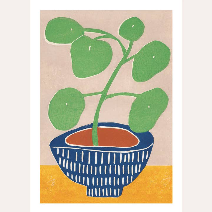 Art Print 'Pilea Plant' Wall Art for wholesale by Luiza Holub