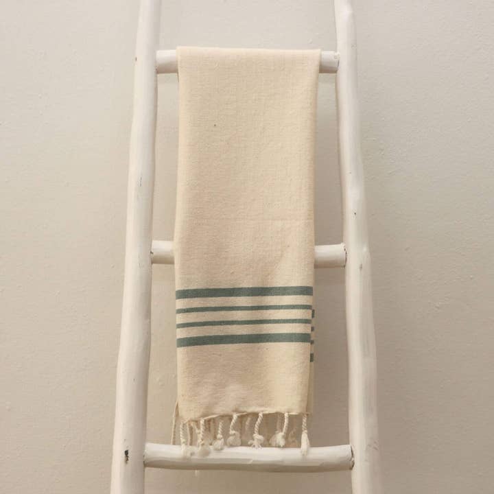 Serviette à main Ufuk C. verte 50x100 cm - 20"x40" pour la vente par PESHCE