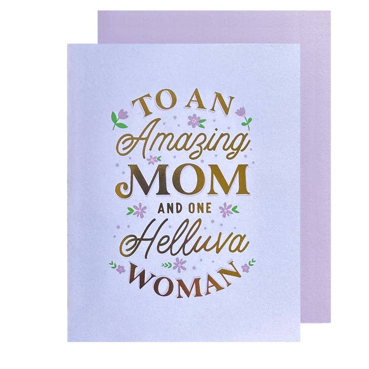 Helluva Woman Mother's Day Card for wholesale by The Social Type
