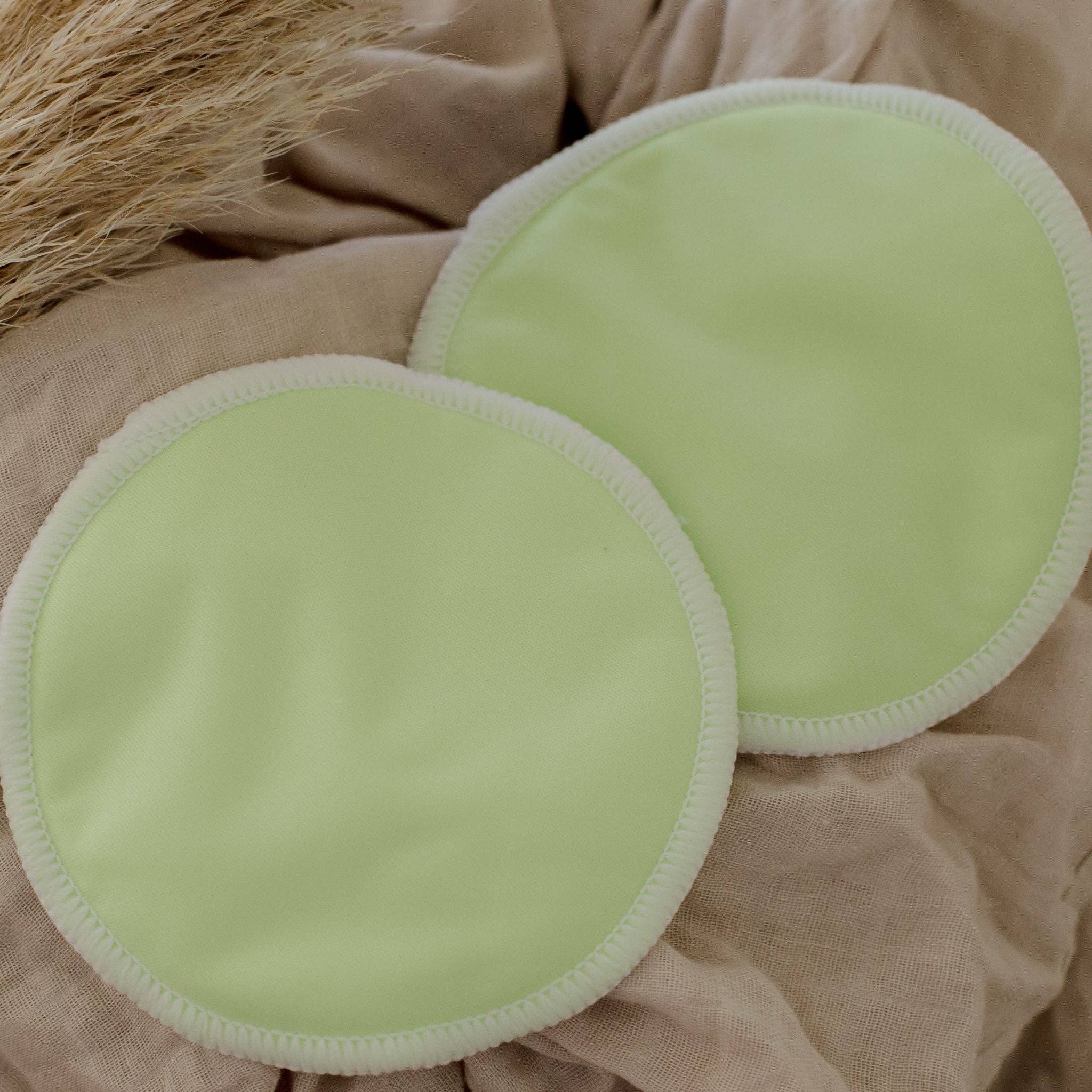 Zoe Sage - Wholesale Nursing Pillow/Pad - Maternity - Washable Bamboo Nursing Pads (8pk) -  Green Mist1