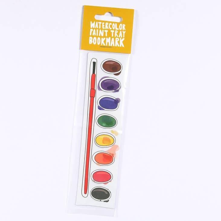 Humdrum Paper - Wholesale Bookmark - Watercolor Paint Tray Bookmark (it's die cut!)2
