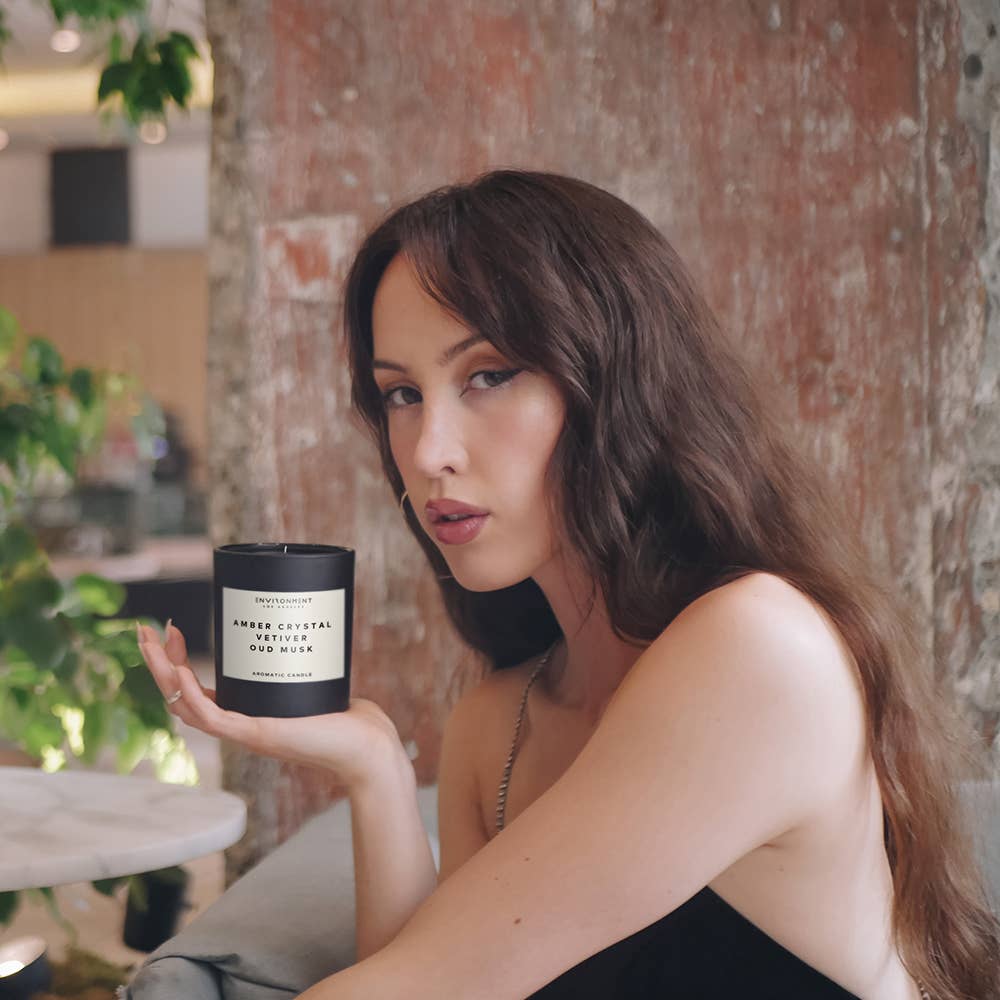 ENVIRONMENT – Großhandel Kerze im Glas / gefüllte Kerze – 8oz Kerze inspiriert von Baccarat Rouge 540® mit Deckel und Box6