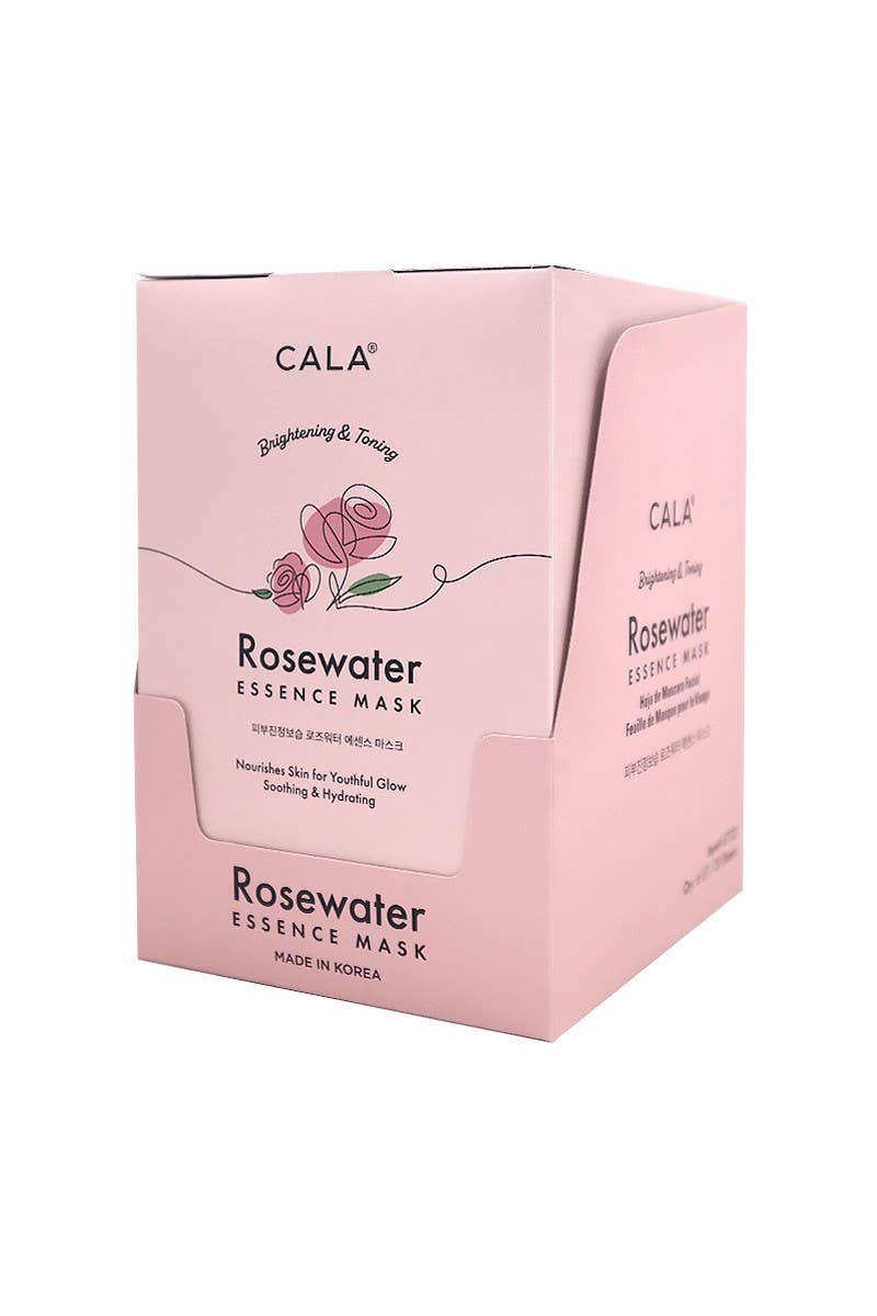 PINEAPPLE Beauty – Máscara facial por atacado – CALA 67102 Máscara Facial de 5 Folhas Rosewater - 6 conjuntos
