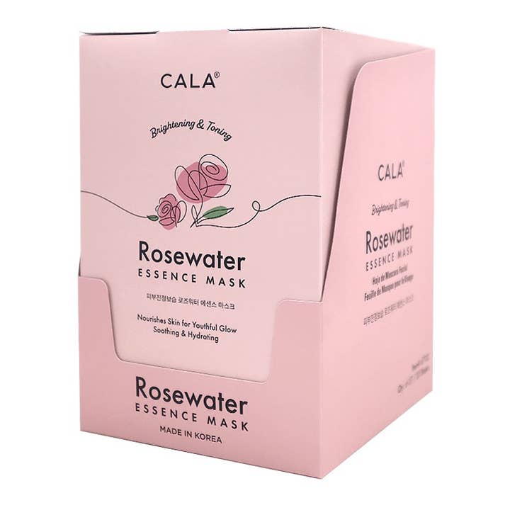 PINEAPPLE Beauty – Máscara facial por atacado – CALA 67102 Máscara Facial de 5 Folhas Rosewater - 6 conjuntos0