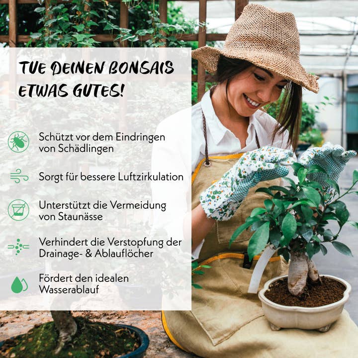 Vendix GmbH - Wholesale Garden Tool - HappySeed set of 10 bonsai plastic cover nets, black4