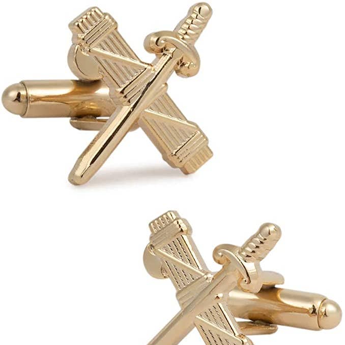 Beclosetoyou – Großhandel Manschettenknöpfe – Herren – Manschettenknöpfe Emblem der Guardia Civil Beam of Lictores and Sword