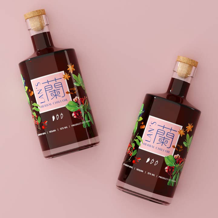 Lan's Herbal Chili Oil for wholesale by Lan's Sauce