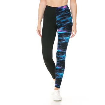 Wholesale Women Fashion Tie-Dye Printed Yoga High Waist Sports Leggings