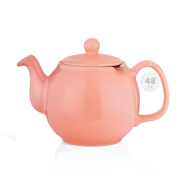 SAKI - Wholesale Tea Pot - Large Porcelain Teapot, 48 Ounce