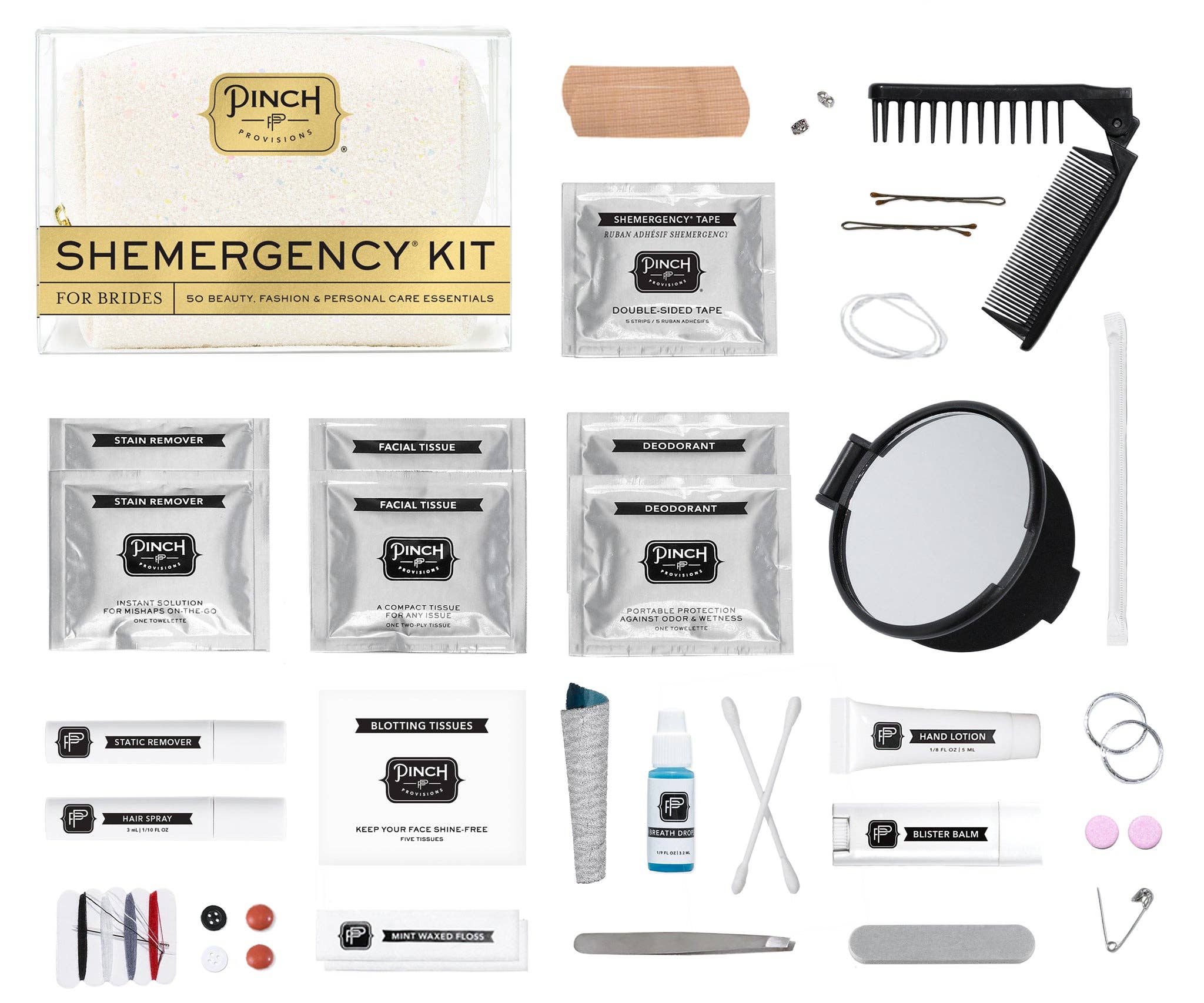 Pinch Provisions - Vente Pochette – femme - Kit de secours Pearl Shemergency pour mariées | Cadeaux de mariage2