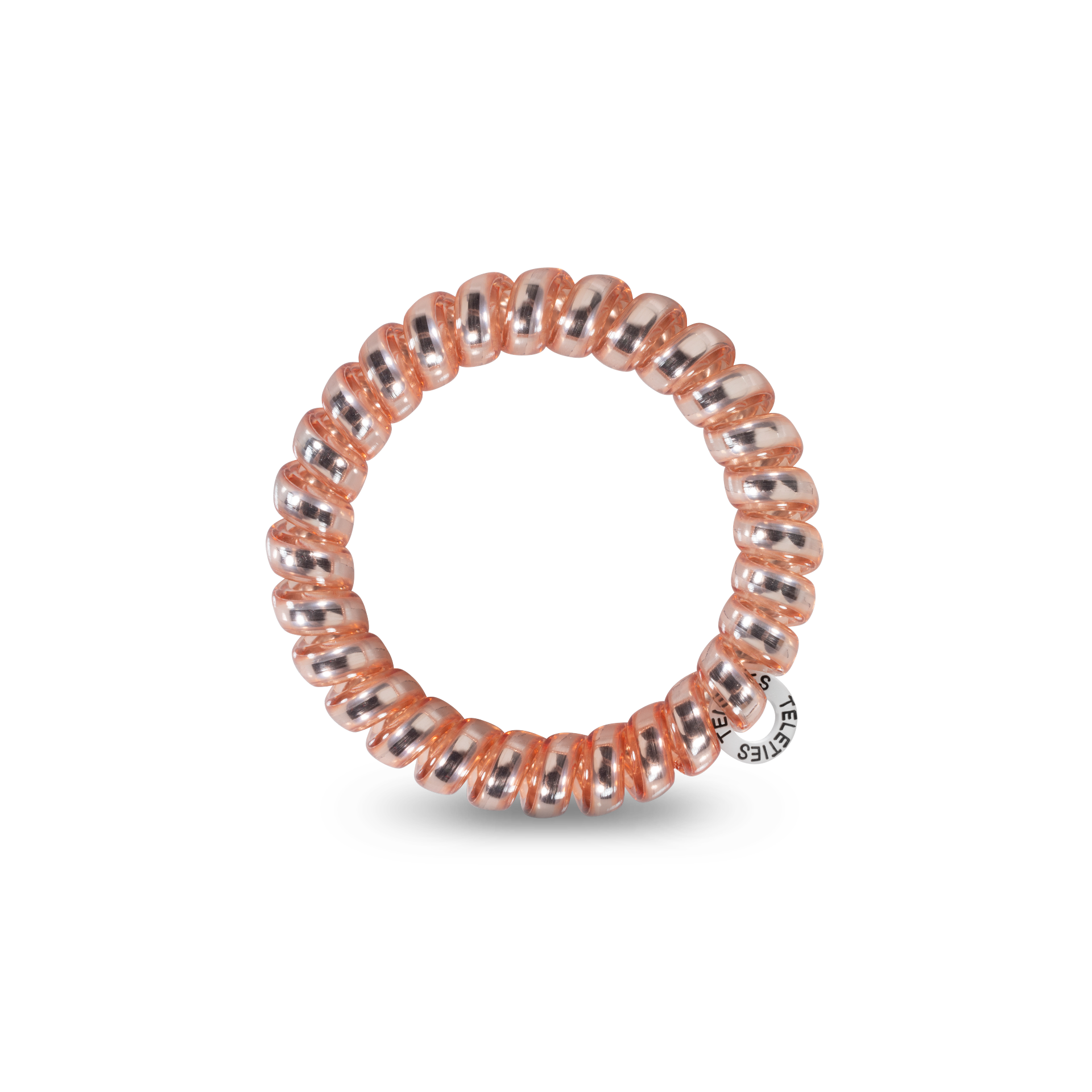 TELETIES - Vente Élastique à cheveux - Bobines à cheveux en spirale | Grandes | Élastiques à cheveux roses millénaires2