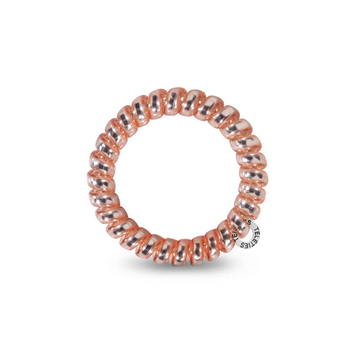 TELETIES - Wholesale Hair Tie - Spiral Hair Coils | Large | Millennial Pink Hair Ties2