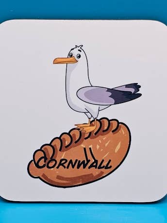 Cornwall seagull coaster for wholesale by craft shed creations