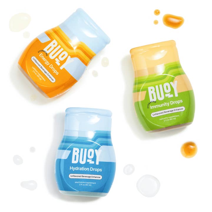 Buoy Hydration - Wholesale Oral Supplement/Vitamin - Retail Starter Bundle: Hydration + Energy + Immunity Drops