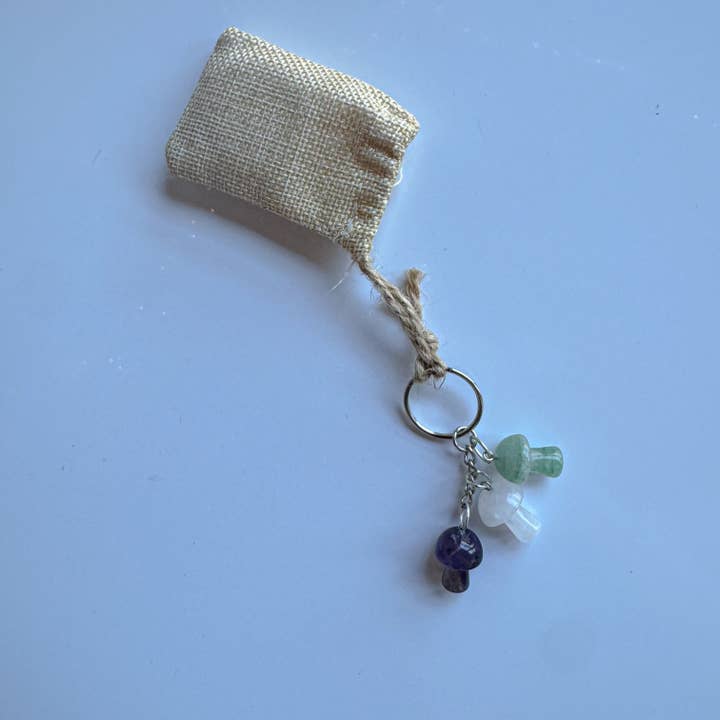 Portachiavi a forma di fungo per la vendita all'ingrosso da parte di Divine Balance Co.