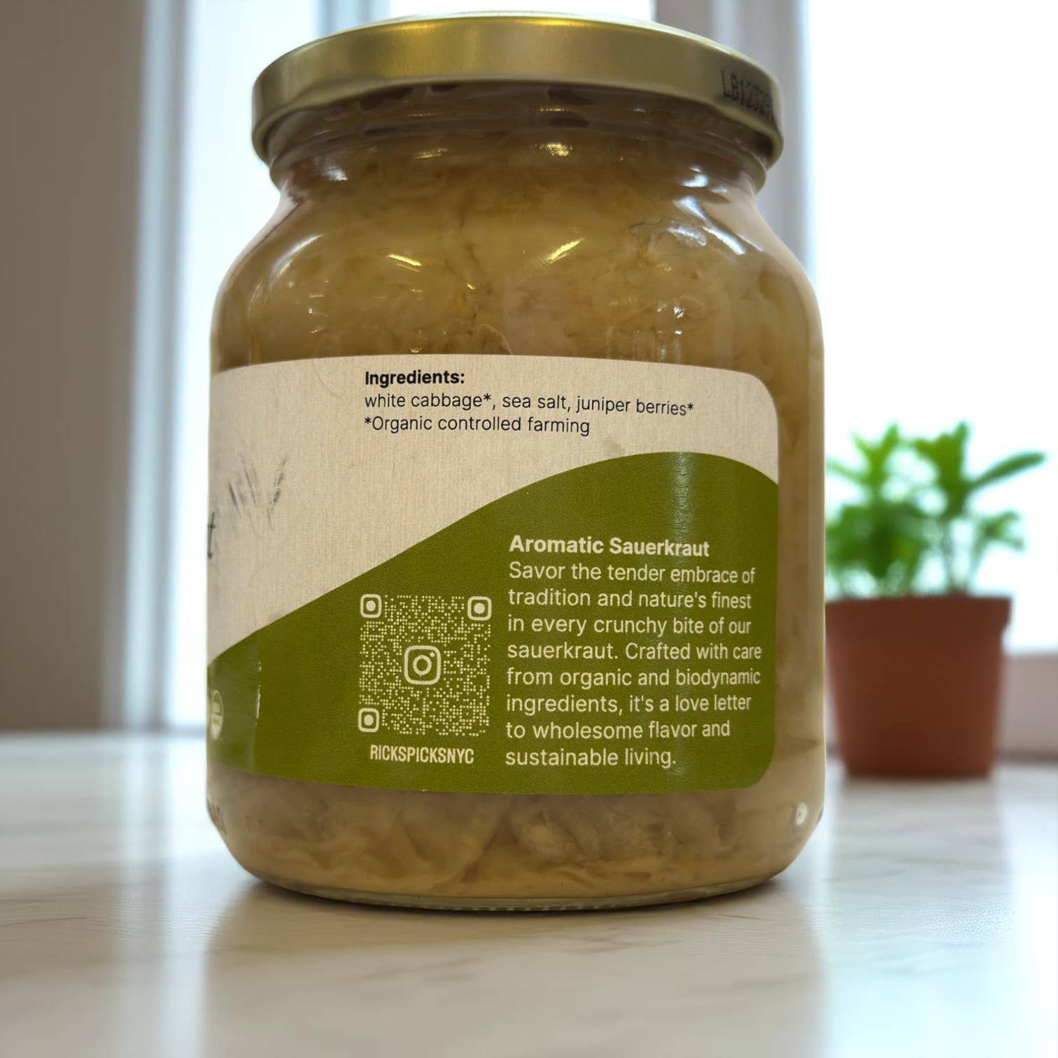 Rick's Picks – wholesale Inlagda grönsaker – Ekologisk No Doubt Kraut - Låda med 6 burkar4