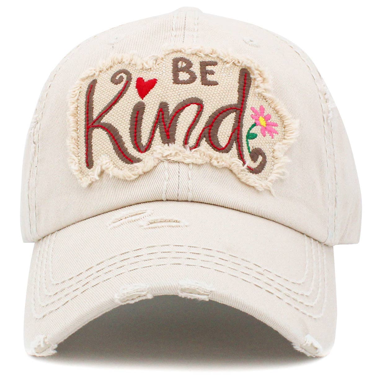 MiMi Wholesale - Wholesale Baseball Cap - Women's - KBV1422 "BE Kind" Vintage Washed Ball Cap2