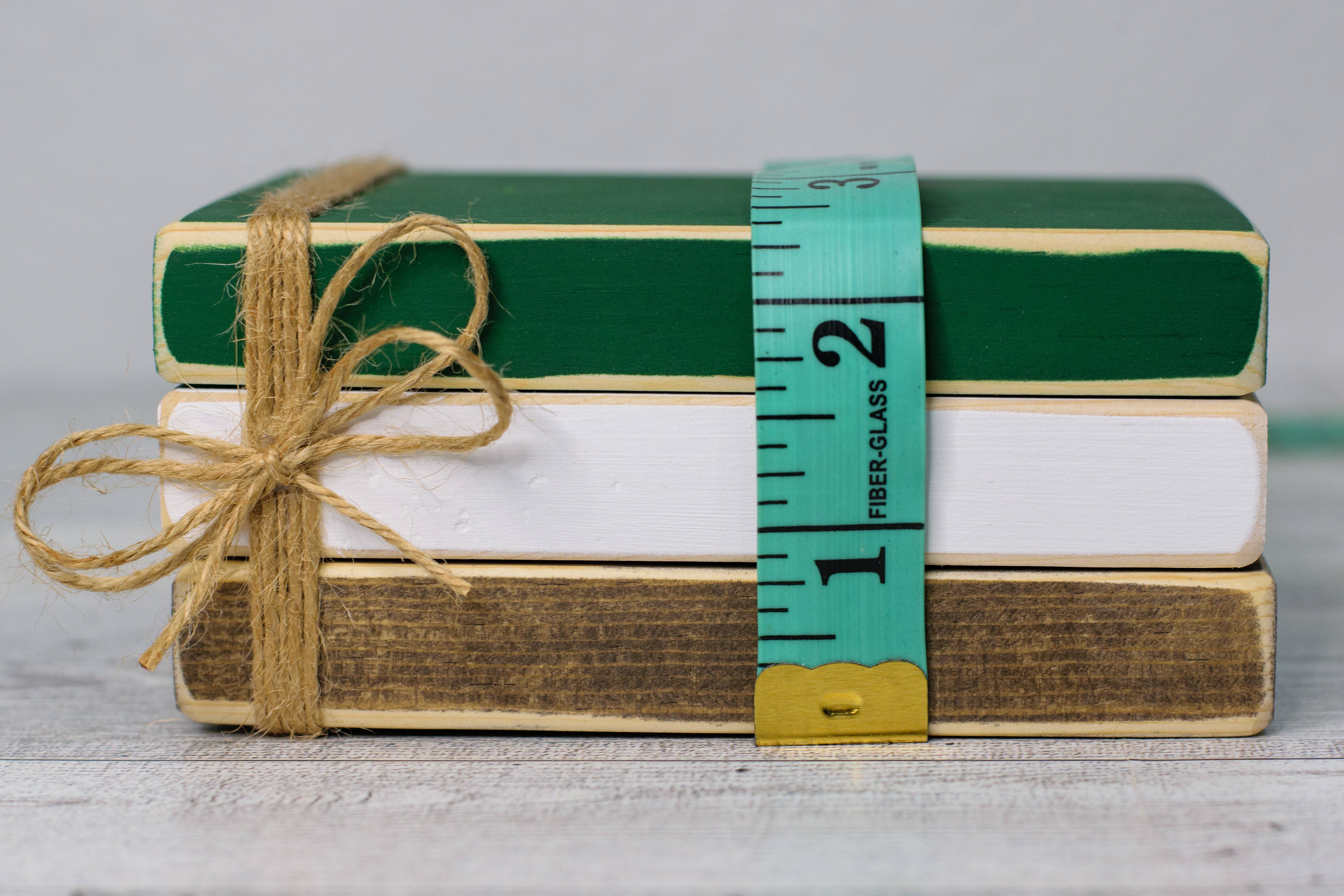 Ruaille Buaille Co - Wholesale Decorative Tabletop Object - Football book stack | Sports themed decor | Fall tiered tray4