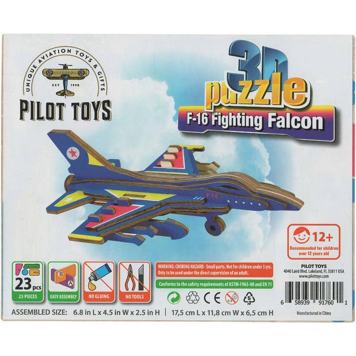 F-16 Fighting Falcon 3D Puzzle for wholesale by Pilot Toys