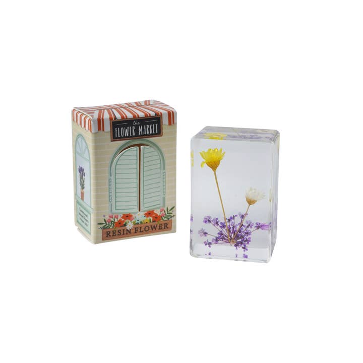 CGB Giftware – wholesale Prydnad – Blomstermarknaden gul och vit blomma i harts