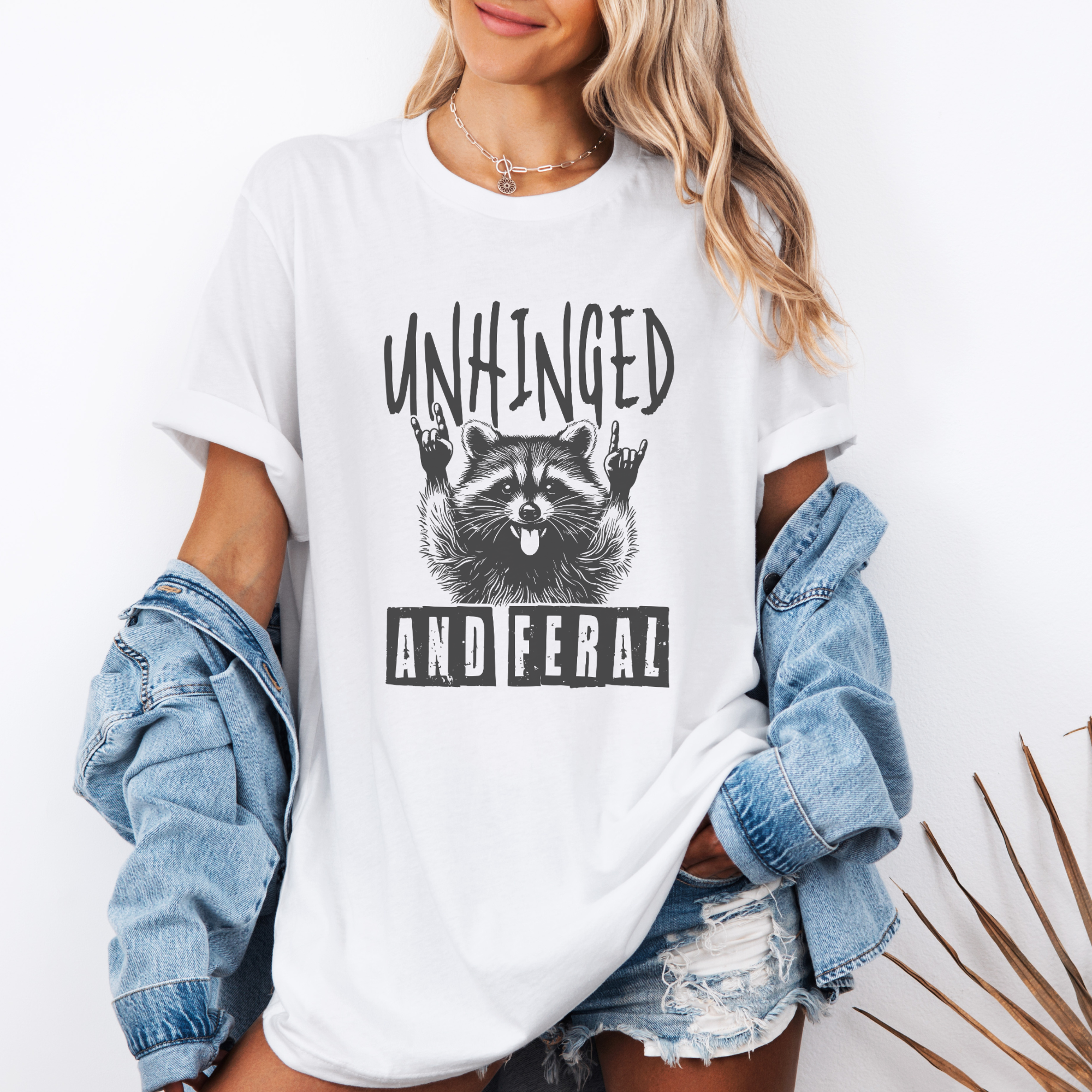 Trendznmore - Modern Graphic Apparel - Wholesale T-Shirt (Graphic) - Women's - Unhinged & Feral Funny Graphic T-Shirt 0