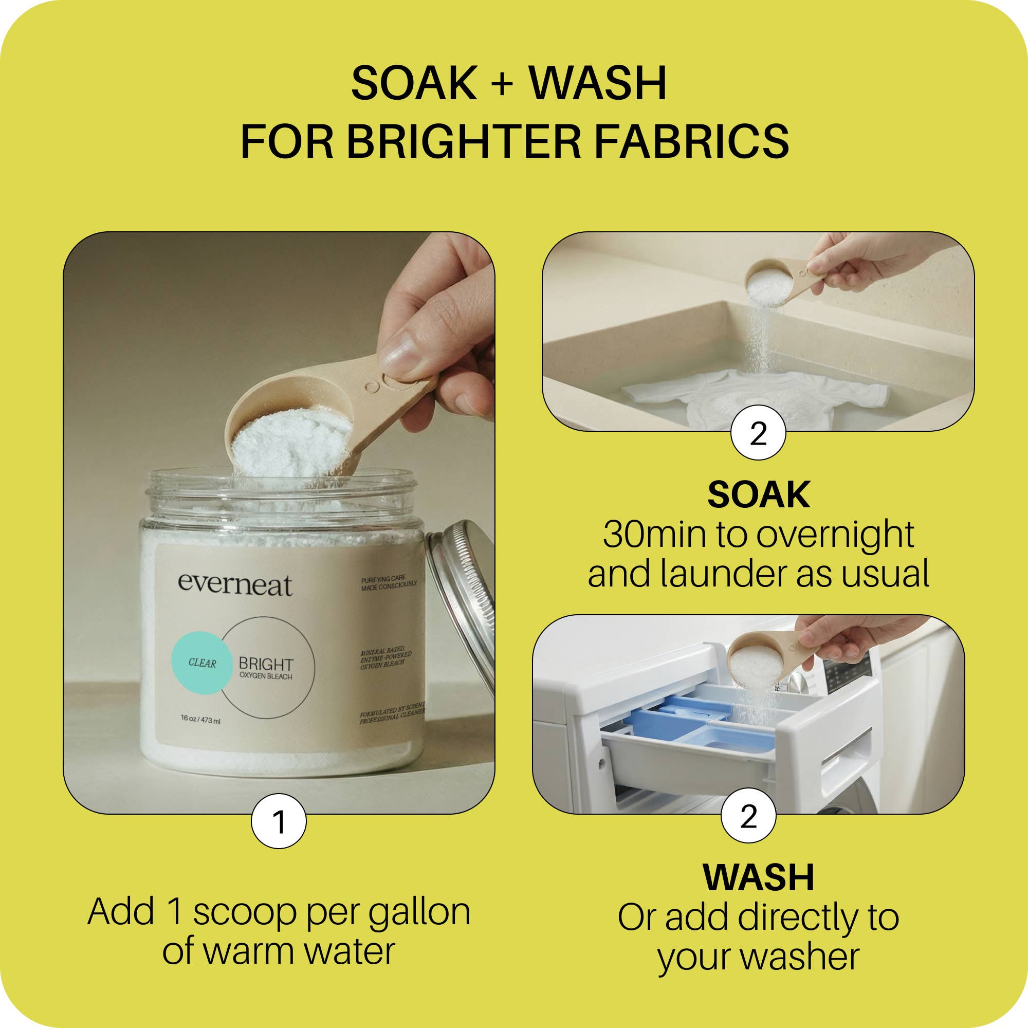 Everneat - Wholesale Liquid Laundry Detergent - Bright - Enzymatic Oxygen Laundry Booster | Bulk Refill8