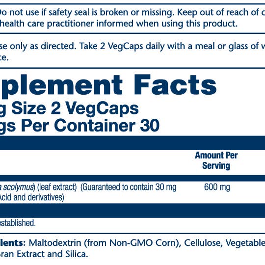 Solaray - Wholesale Oral Supplement/Vitamin - Artichoke Leaf Extract 600mg1