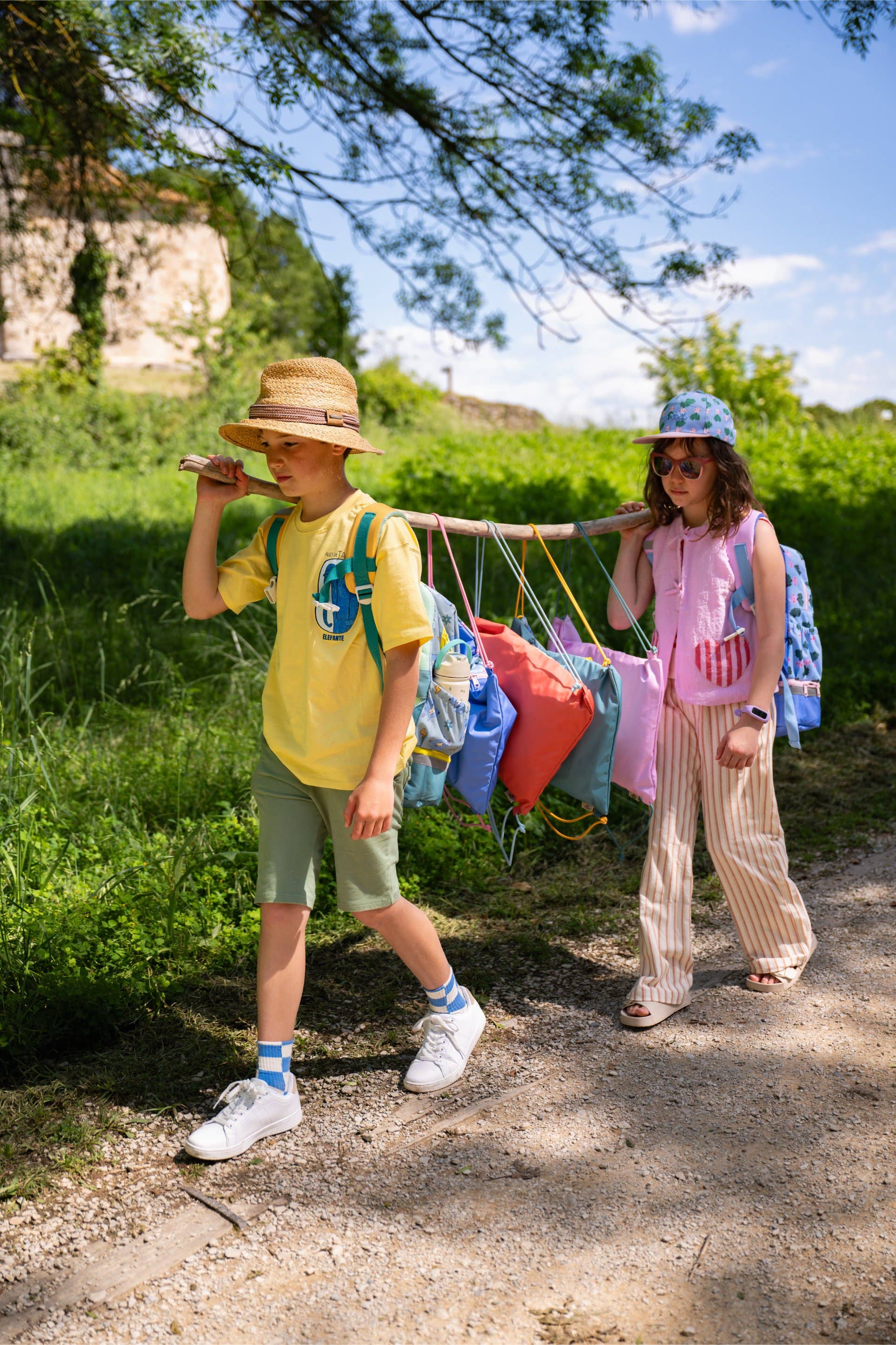 the cotton cloud – wholesale Pencil case/pouch – Drawstring Bag Veggie Pals2