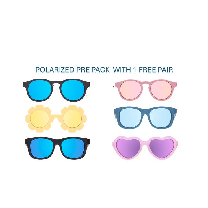 Polarisierte Pre-Pack-Auswahl - 15 Paar mit KOSTENLOSEM Paar für den Großhandel von Babiators