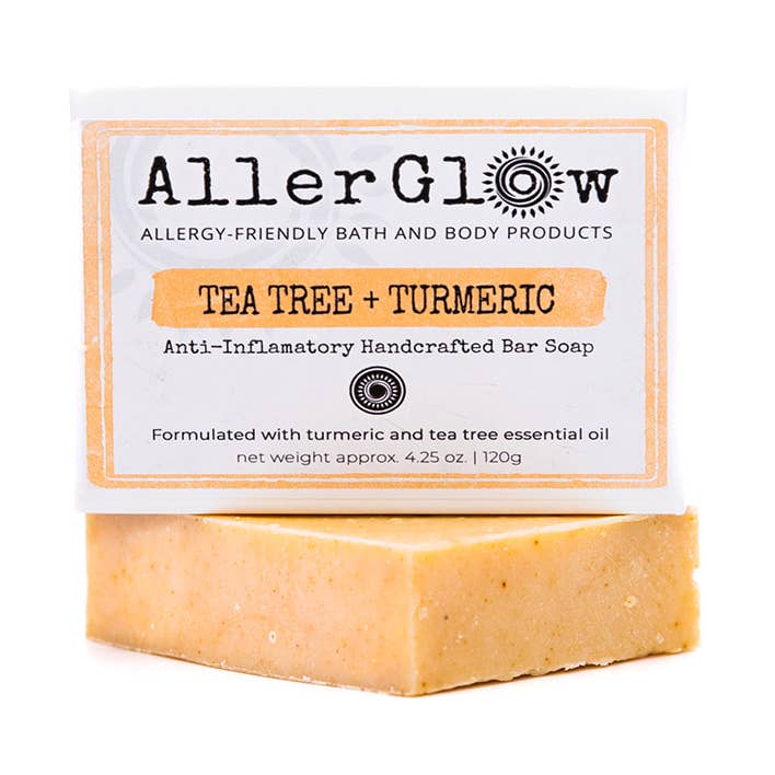Tea Tree + Turmeric Soap for wholesale by AllerGlow