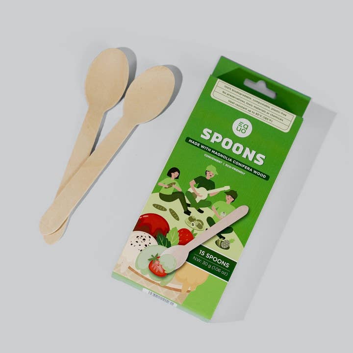 Wooden Spoons - Pack of 15 for wholesale by EQUO