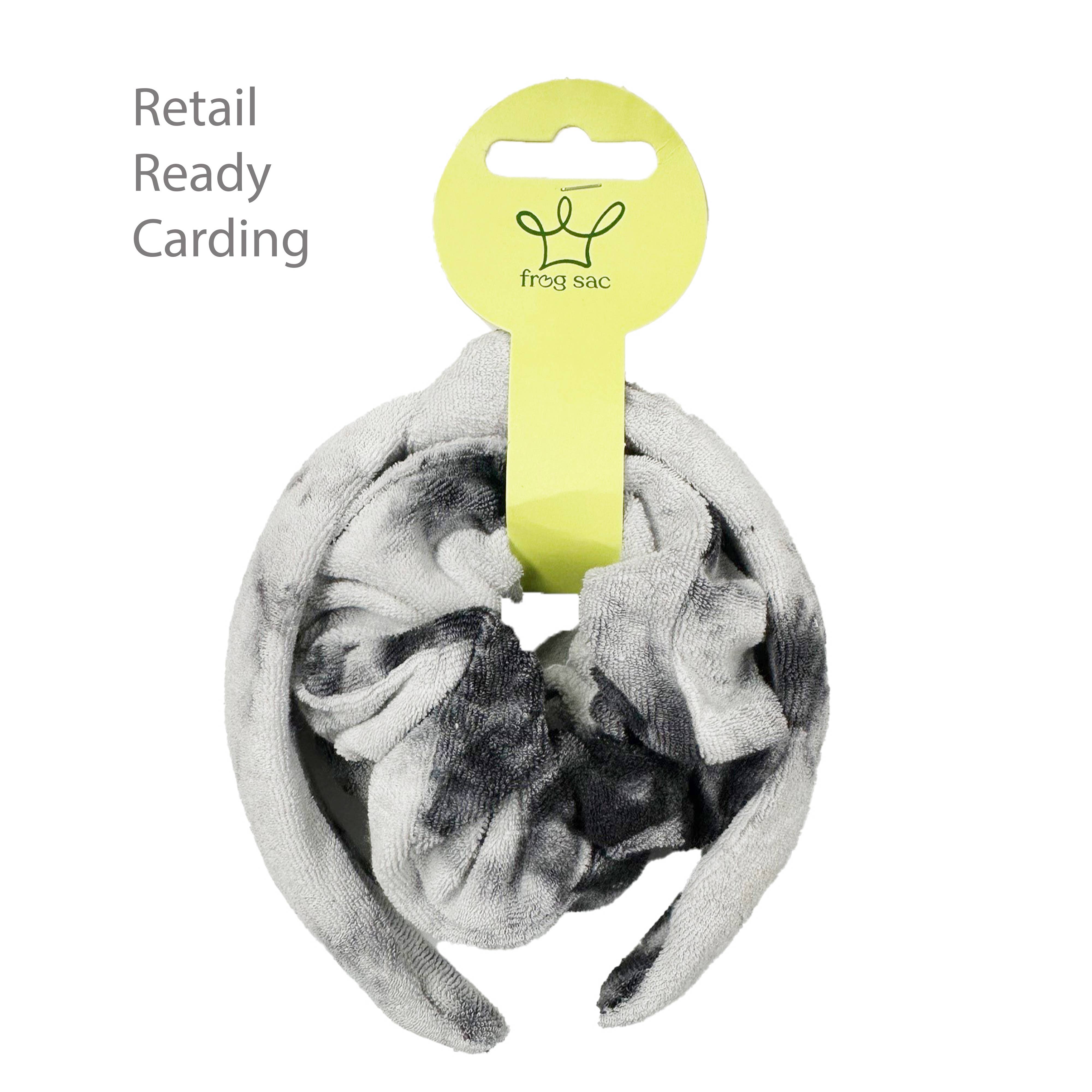 Frog Sac - Wholesale Spa Headband - Spa Headband - Skincare Headband & Scrunchie Wristbands Set35