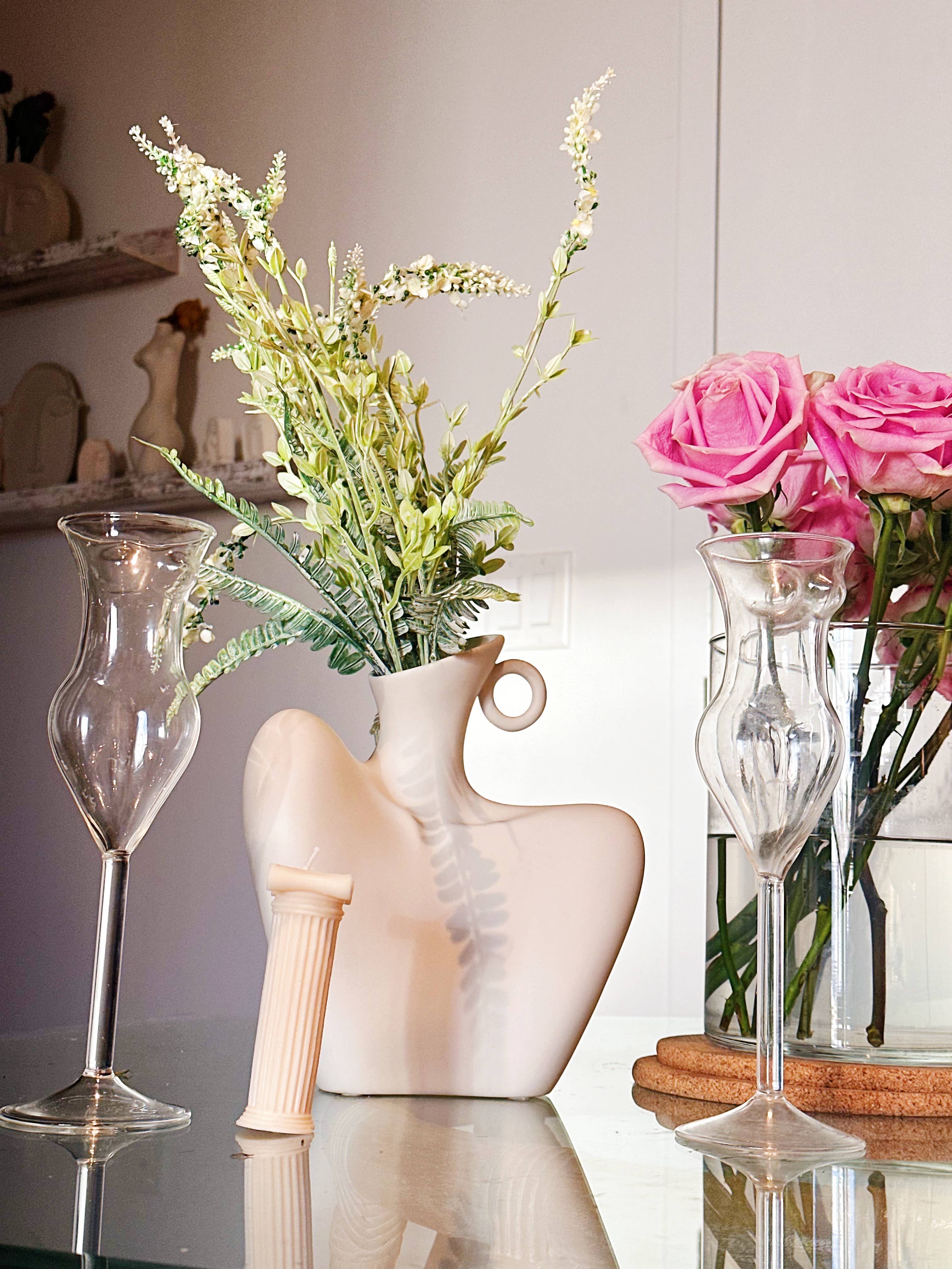 Collections By Vivi - Wholesale Champagne Flute - Body Champagne Glass – Artistic Female Figure Crystal Glass2