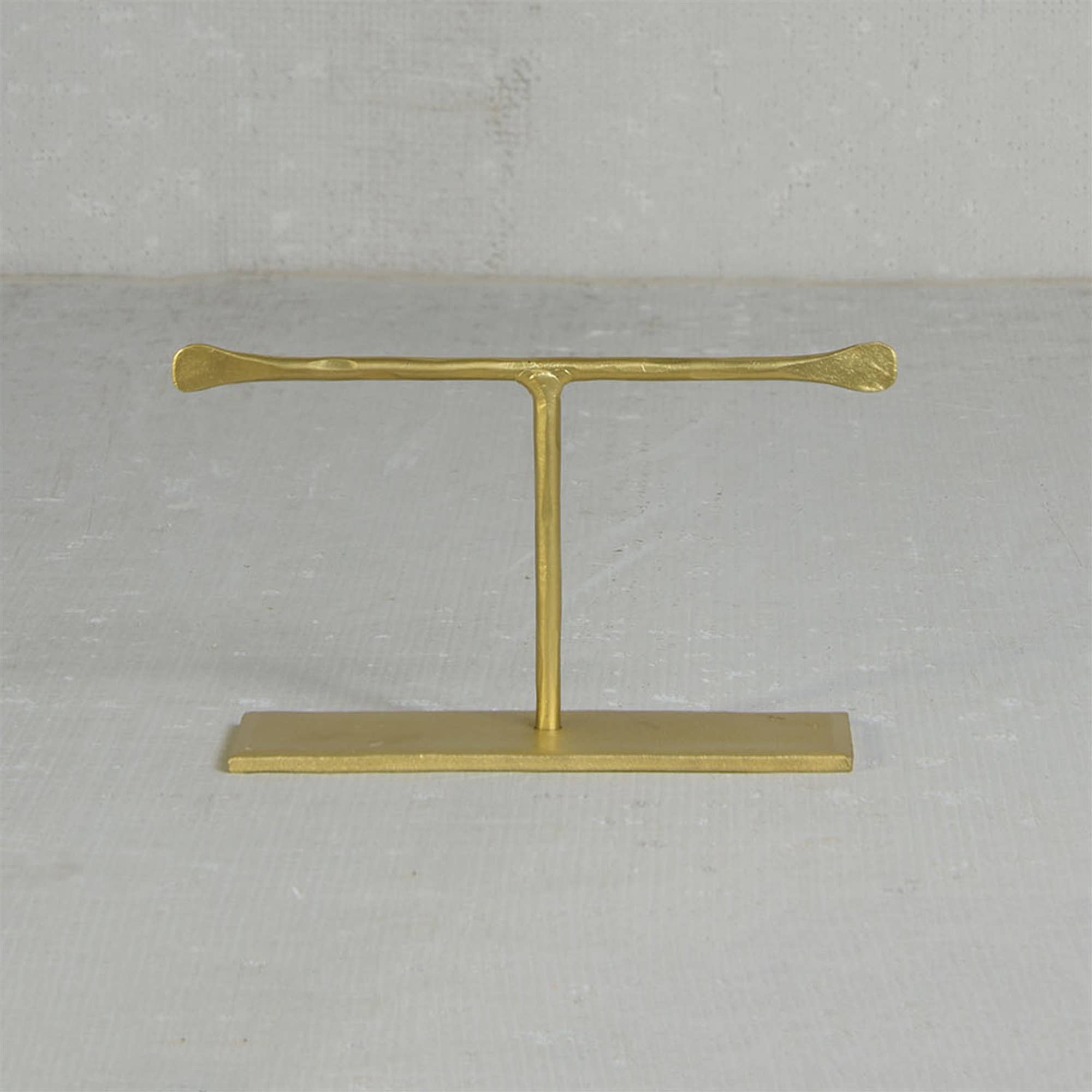 HomArt - Wholesale Jewelry Stand & Display - Maddox Forged Iron Jewelry T Stand - Short 4 - Brass3