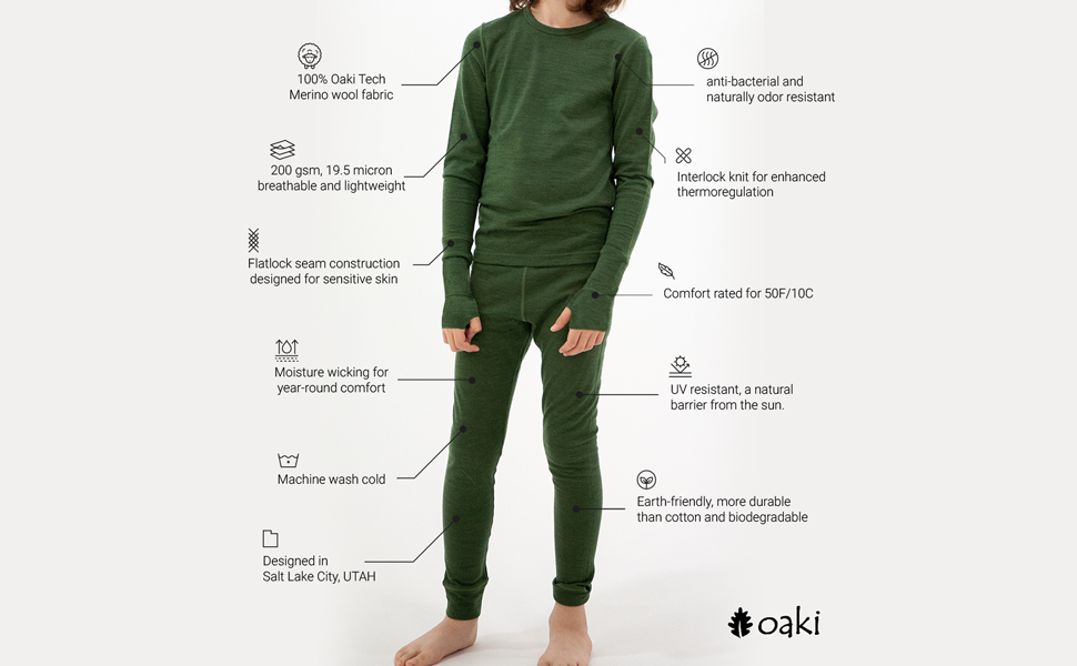 Oaki - Wholesale Athletic Top - Kids - Merino Wool Base Layer4