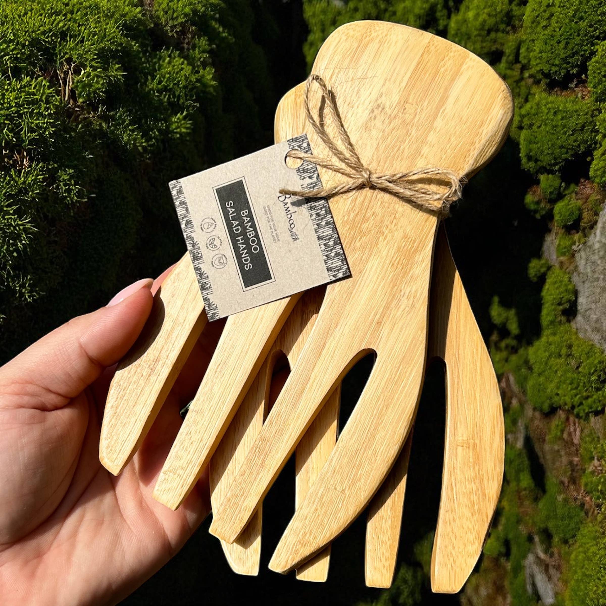 Bamboo Switch - Wholesale Kitchen Utensil Set - Bamboo Salad Hands Set | Dining Gift Bestseller0
