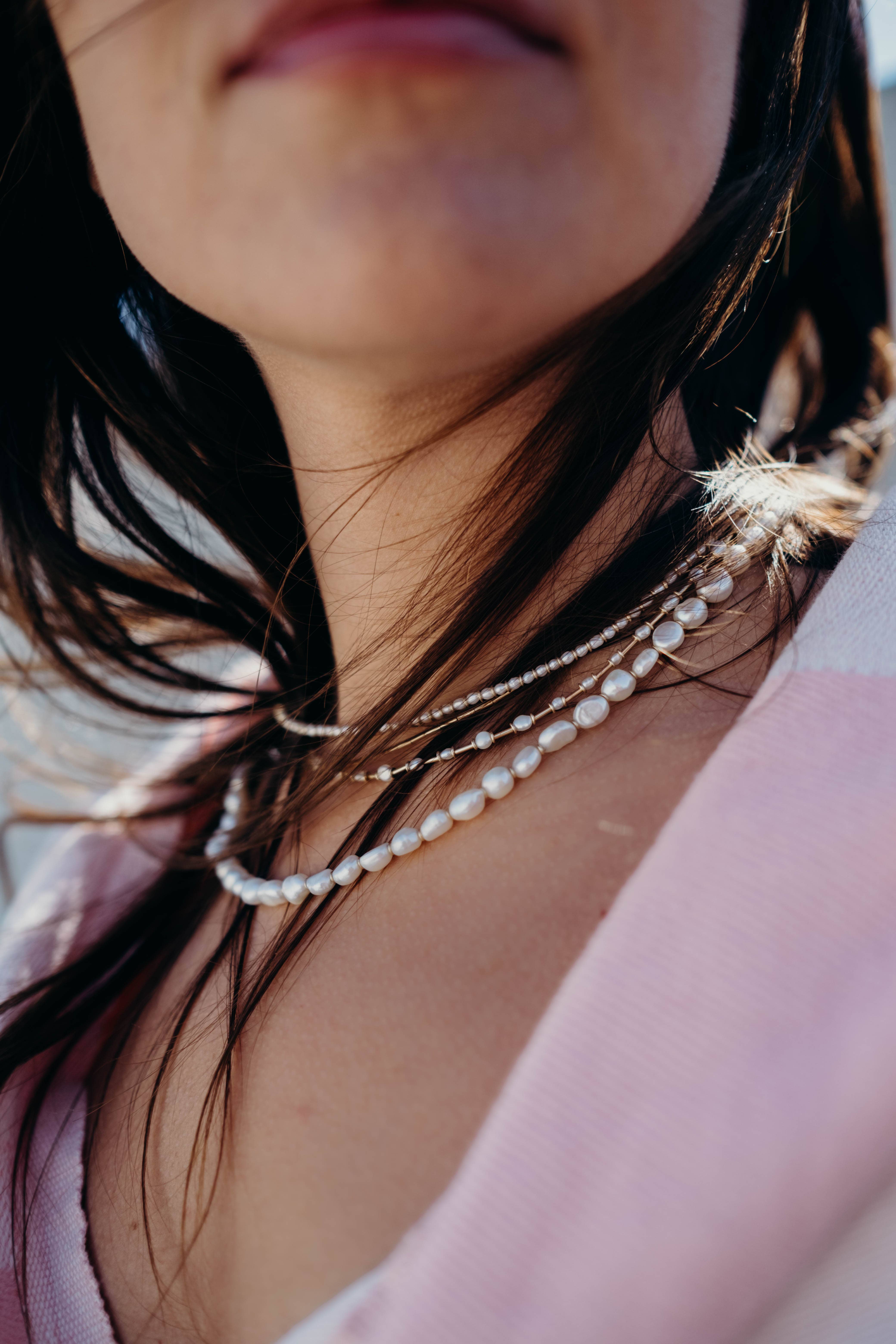 The Swellife - Wholesale Beaded/Pearl Necklace - Gold Stitch Necklace4