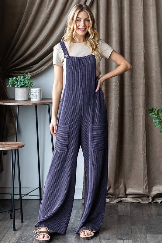 HEIMISH - Wholesale Jumpsuit - Women's - EP6810-10 SLEEVELESS SOLID URBAN RIBBED JUMPSUITS16