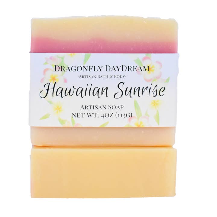 HAWAIIAN SUNRISE Artisan Soap for wholesale by Dragonfly DayDream