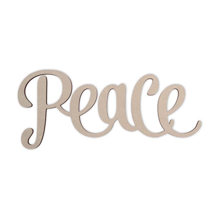Peace Wall Decor Word - Ritaglio, decorazione per la casa per la vendita all'ingrosso da parte di Jess and Jessica