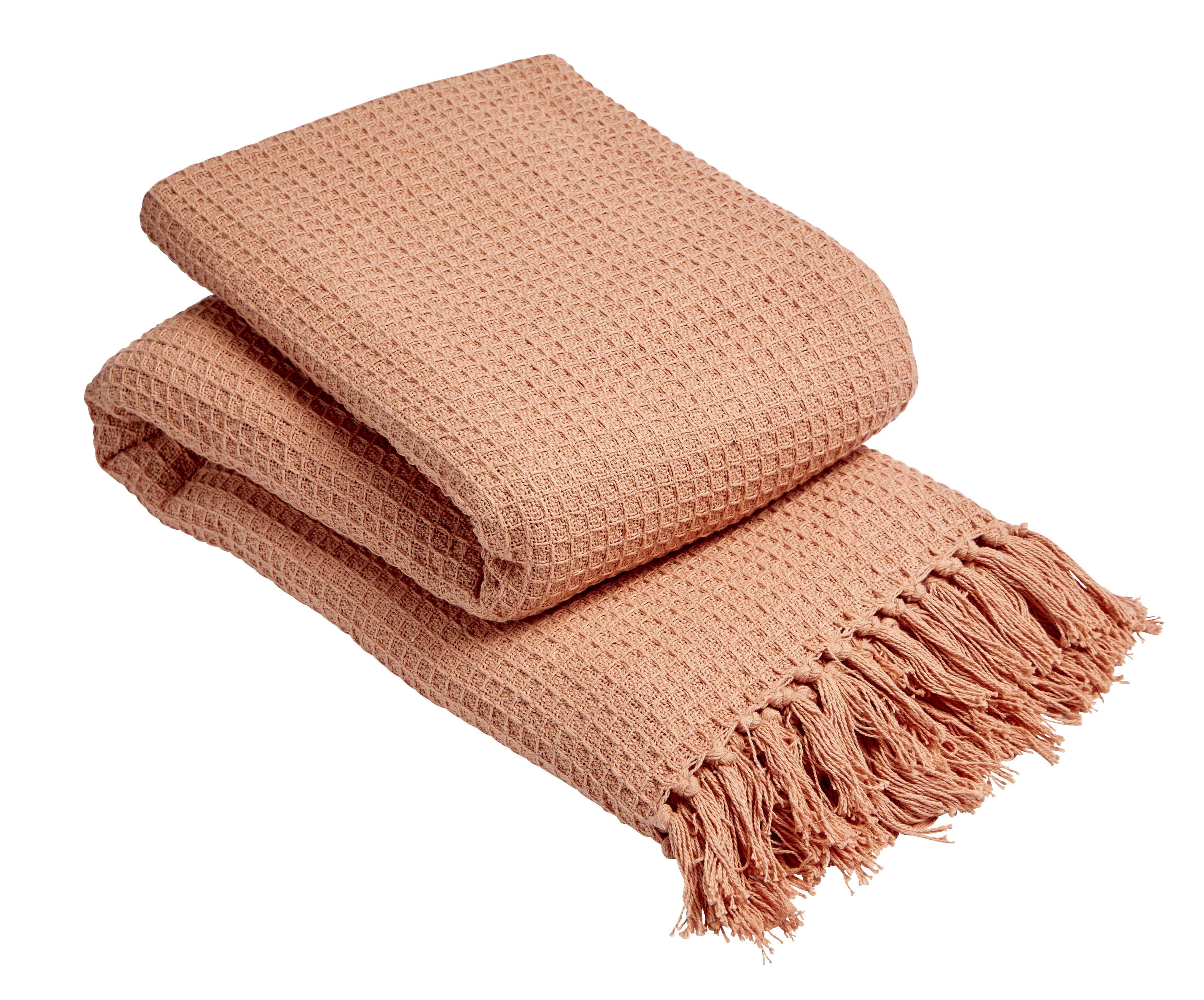 LOOMWORKS LTD – wholesale Throw blanket – Lisbon Pure Cotton Honeycomb Throw4