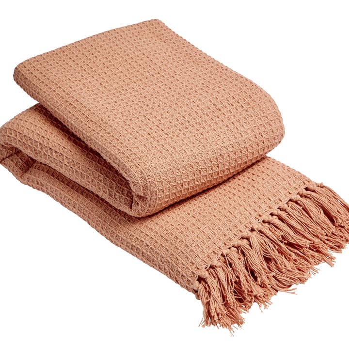 LOOMWORKS LTD – wholesale Throw blanket – Lisbon Pure Cotton Honeycomb Throw4