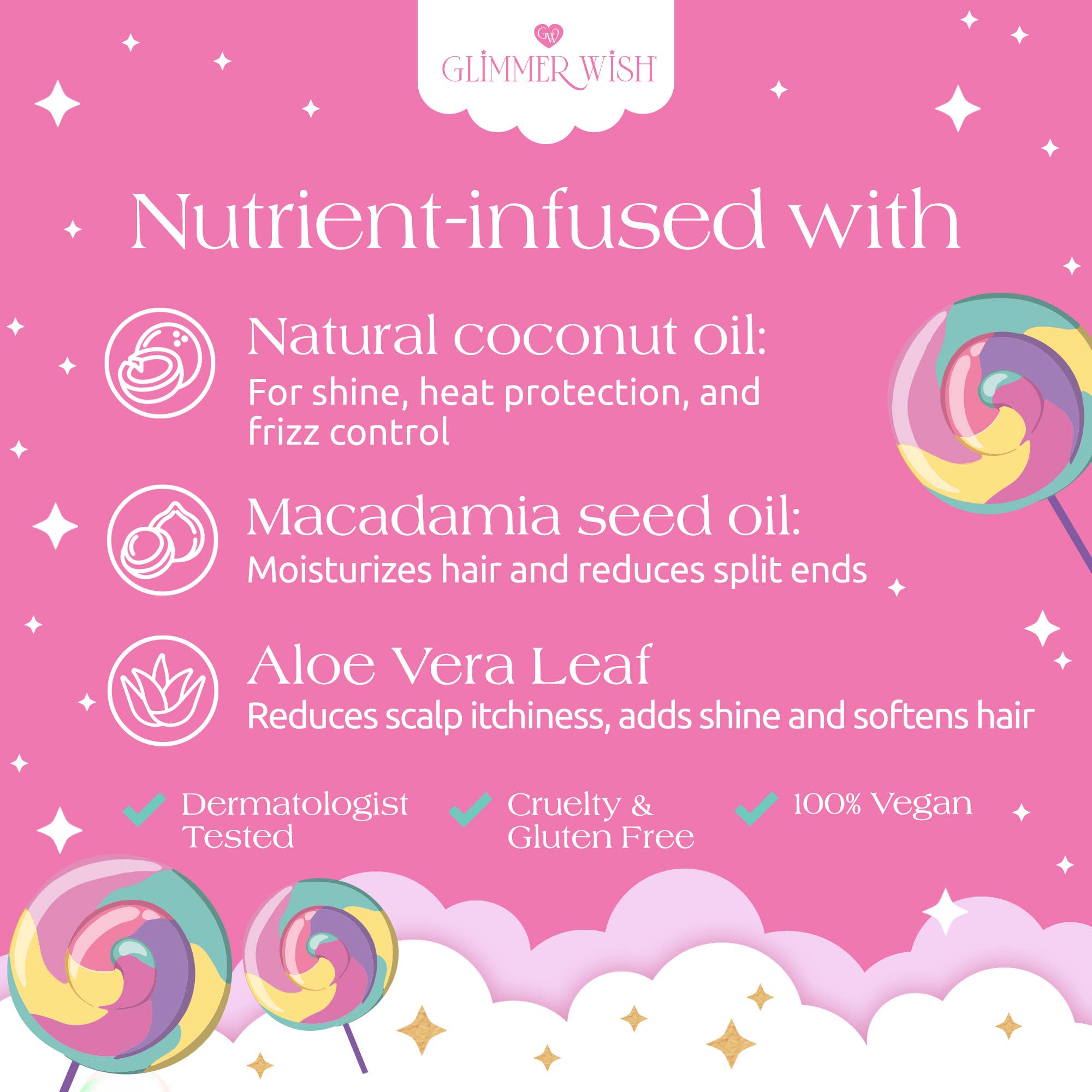 Glimmer Wish - Wholesale Hair Spray - Unicorn Hair Detangling Mist | Detangler Spray, Perfect Gift4