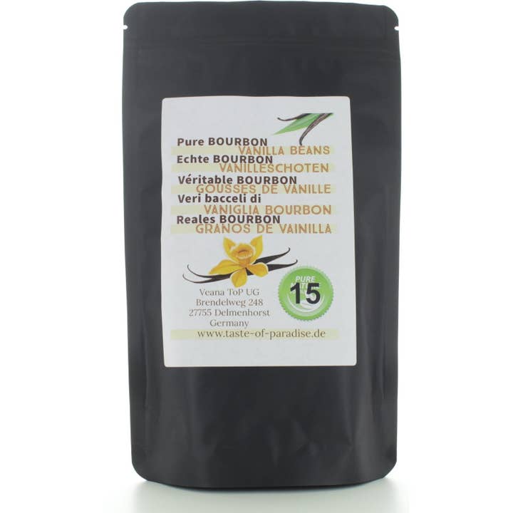 Vaynilla Bourbon vagens de baunilha (15 unid. - 12-13cm) 100% natural de Madagáscar por atacado de Taste of Paradise