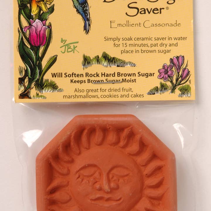 JBK Pottery - Wholesale Kitchen Tool/Gadget - Brown Sugar Saver - Sun Design1