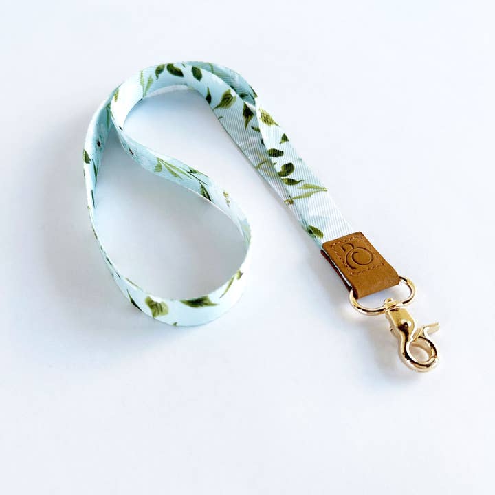 Beth Schneider Designs, LLC - Wholesale Lanyard - Women's - Neck Lanyard with Leather Embossed Closure and Gold Lobster Claw4
