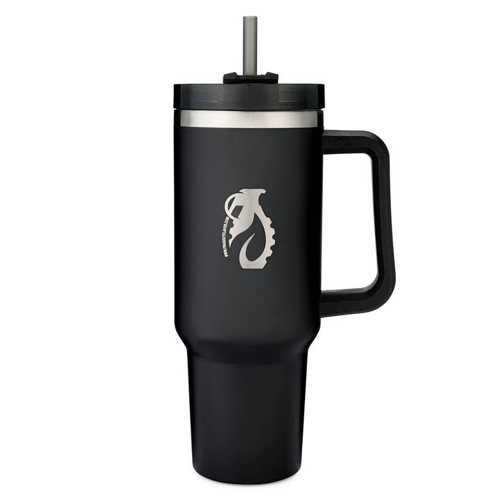 40oz Flavor Grenade Tumbler w/ Handle for wholesale by Frag Out Flavor